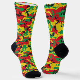 Jamaicaans Rasta Camouflagepatroon Sokken
