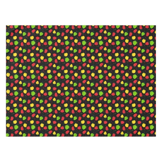 Jamaicaans restaurant Scotch Bonnet Chillies Black Tafelkleed (Voorkant (Horizontaal))