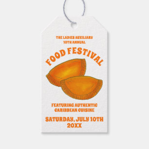 Jamaicaans rundvlees Patty Food Fest Caribbean Cui Cadeaulabel