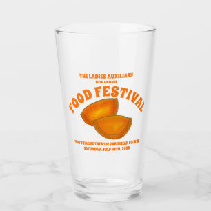 Jamaicaans rundvlees Patty Food Fest Caribbean Cui Glas