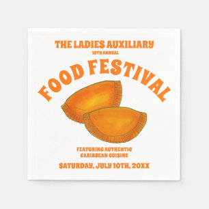Jamaicaans rundvlees Patty Food Fest Caribbean Cui Servet