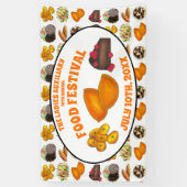 Jamaicaans rundvlees Patty Food Fest Caribbean Cui Spandoek (Verticaal)