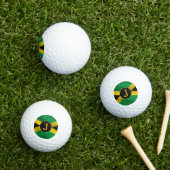 Jamaicaans vlagmonogram golfballen (Insitu Gras)