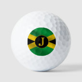 Jamaicaans vlagmonogram golfballen (Voorkant)