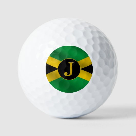 Jamaicaans vlagmonogram golfballen (Voorkant)