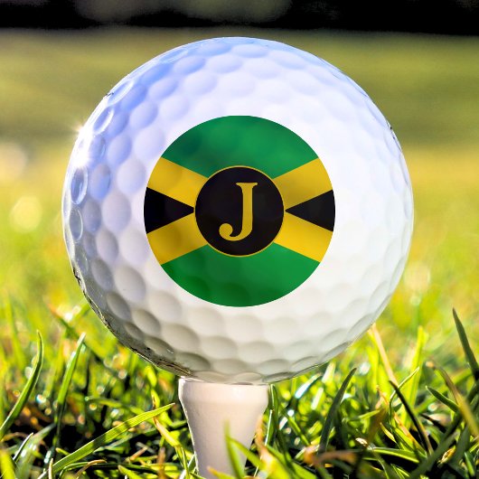 Jamaicaans vlagmonogram golfballen