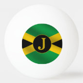 Jamaicaans vlagmonogram pingpongbal (Achterkant)