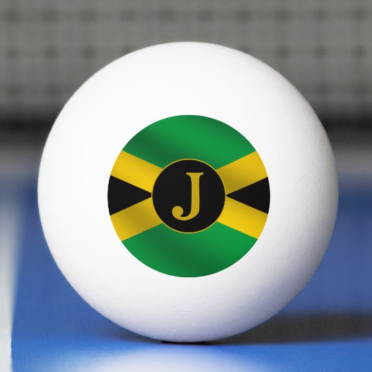 Jamaicaans vlagmonogram pingpongbal