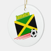 Jamaicaans voetbalteam keramisch ornament (Links)