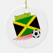Jamaicaans voetbalteam keramisch ornament (Achterkant)
