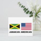 Jamaicaanse Amerikaan Briefkaart (Staand voorkant)