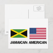 Jamaicaanse Amerikaan Briefkaart (Voorkant / Achterkant)