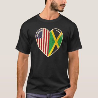 Jamaicaanse Amerikaanse liefde Jamaica en de Veren T-shirt