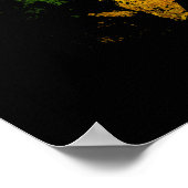 Jamaicaanse Amerikaanse vlag Jamaica Usa Poster (Hoek)