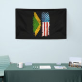 Jamaicaanse Amerikaanse vlag Jamaica Usa Spandoek (Beurs)