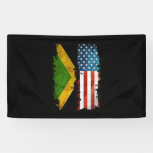 Jamaicaanse Amerikaanse vlag Jamaica Usa Spandoek