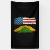 Jamaicaanse Amerikaanse vlag Jamaica Usa Spandoek (Verticaal)