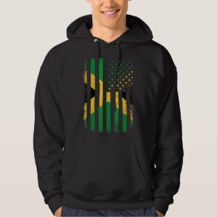 Jamaicaanse Amerikaanse vlag Jamaican Roots Jamaic Hoodie
