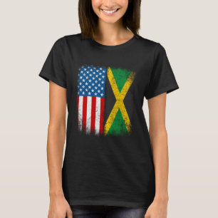 Jamaicaanse Amerikaanse vlag Verenigde Staten Jama T-shirt