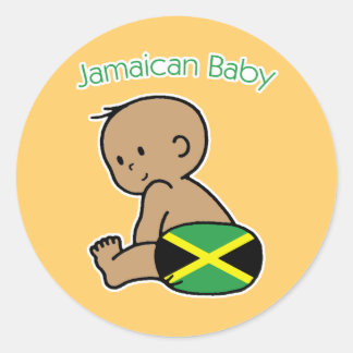 Jamaicaanse Baby Ronde Sticker