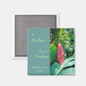 Jamaicaanse Bloemmagneet voor Mam Magneet (Voorkant / Achterkant)