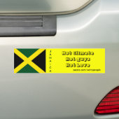 Jamaicaanse bumperstickers: hete jongens bumpersticker (Op auto)