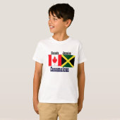 jamaicaanse canadese t-shirts met twee wortels (Voorkant volledig)