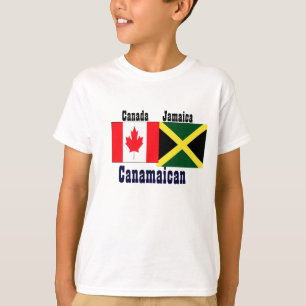 jamaicaanse canadese t-shirts met twee wortels