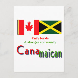 jamaicaanse canadese wortels briefkaart
