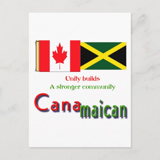 jamaicaanse canadese wortels briefkaart (Voorkant)