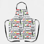 Jamaicaanse chef-kok Hot Spice Chili Namen Schort (Voorkant)