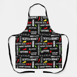 Jamaicaanse chef-kok Hot Spice Chili Namen Schort