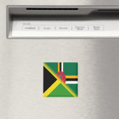 Jamaicaanse Dominicaanse vlag | Half Jamaica Domin Magneet (Insitu (Vaatwasser))
