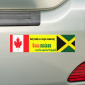 Jamaicaanse en canadese autostickers bumpersticker (Op auto)