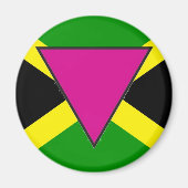 Jamaicaanse Gay Pride vlag Magneet (Voorkant)