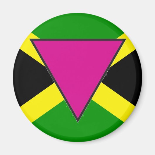 Jamaicaanse Gay Pride vlag Magneet (Voorkant)