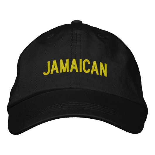 Jamaïcaanse gepersonaliseerde verstelbare hoed geborduurde pet (Voorkant)