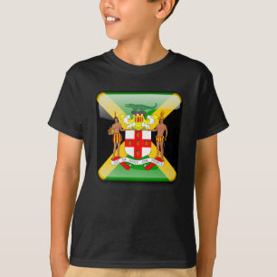 Jamaicaanse glanzende vlag t-shirt