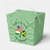 Jamaicaanse Iers-Amerikaanse Shamrock Vlag Geperso Bedankdoosjes (Achterkant)