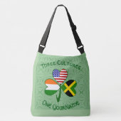 Jamaicaanse Iers-Amerikaanse Shamrock Vlag Geperso Crossbody Tas (Voorkant)