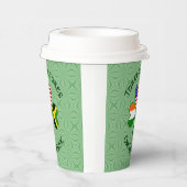 Jamaicaanse Iers-Amerikaanse Shamrock Vlag Geperso Papieren Bekers (Rechts)
