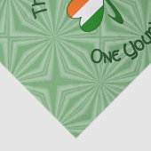 Jamaicaanse Iers-Amerikaanse Shamrock Vlag Geperso Tissuepapier (Detail)