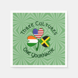Jamaicaanse Ierse Amerikaanse Shamrock gepersonali Servet