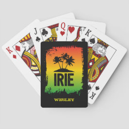 Jamaicaanse IRIE Rasta Vlag Kleuren Tropisch Pokerkaarten