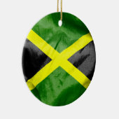 Jamaicaanse keramische kerstversiering rond de vla keramisch ornament (Rechts)