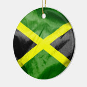 Jamaicaanse keramische kerstversiering rond de vla keramisch ornament (Links)