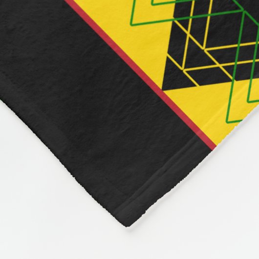 Jamaicaanse kerstleeuw fleece deken (Hoek)