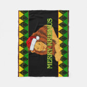 Jamaicaanse kerstleeuw fleece deken (Voorkant)