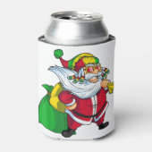 Jamaicaanse kerstman rasta santa claus rastafarian blikjeskoeler (Blikje Voorkant)