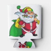 Jamaicaanse kerstman rasta santa claus rastafarian blikjeskoeler (Achterkant)